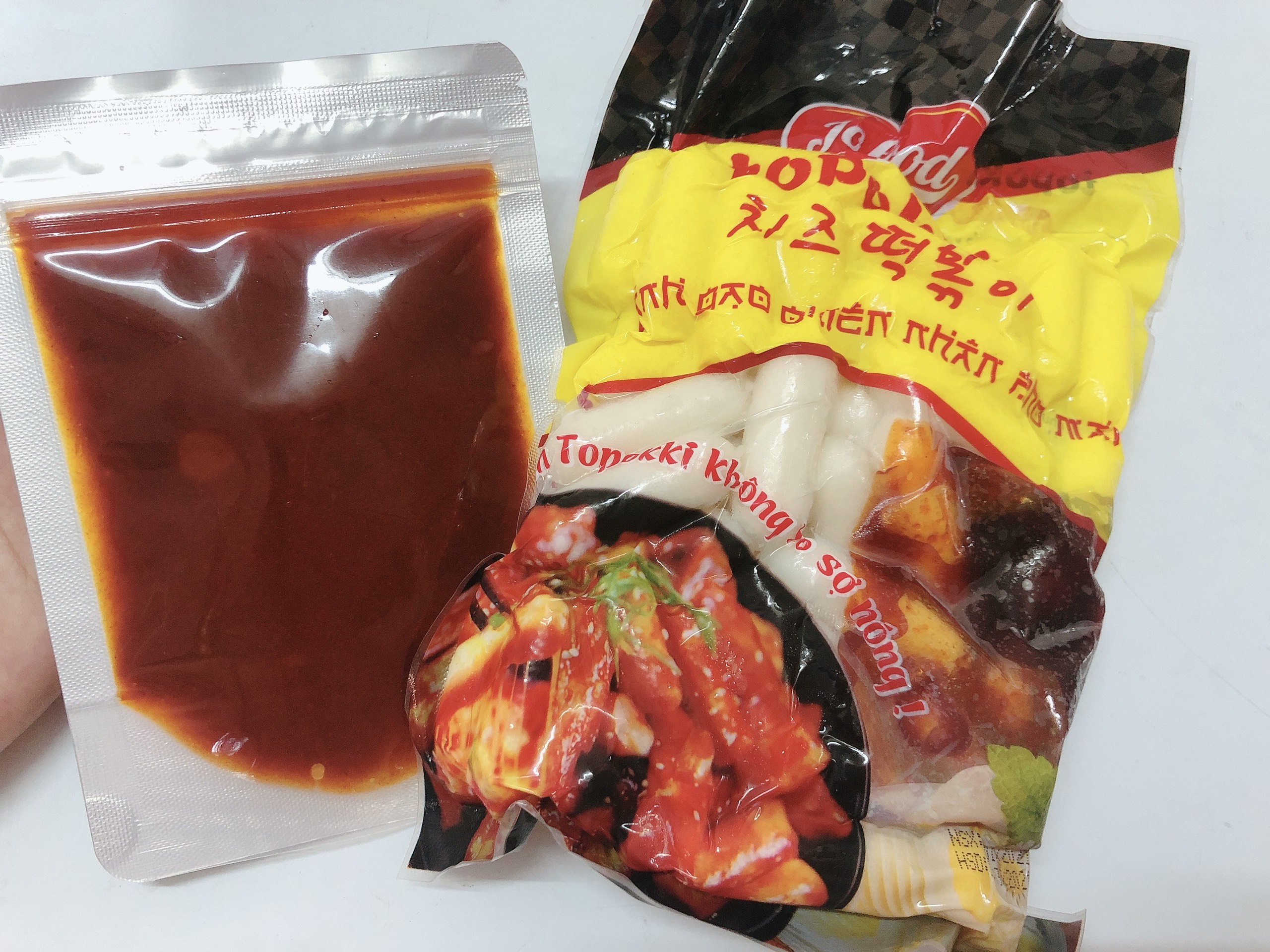 500g bánh gạo nhân Phô mai JoFood kèm 100g sốt tương ớt Hàn Quốc - doanvat_hangduong