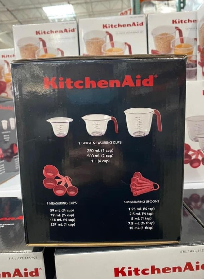 Bộ dụng cụ đo lường kitchenaid (12 món