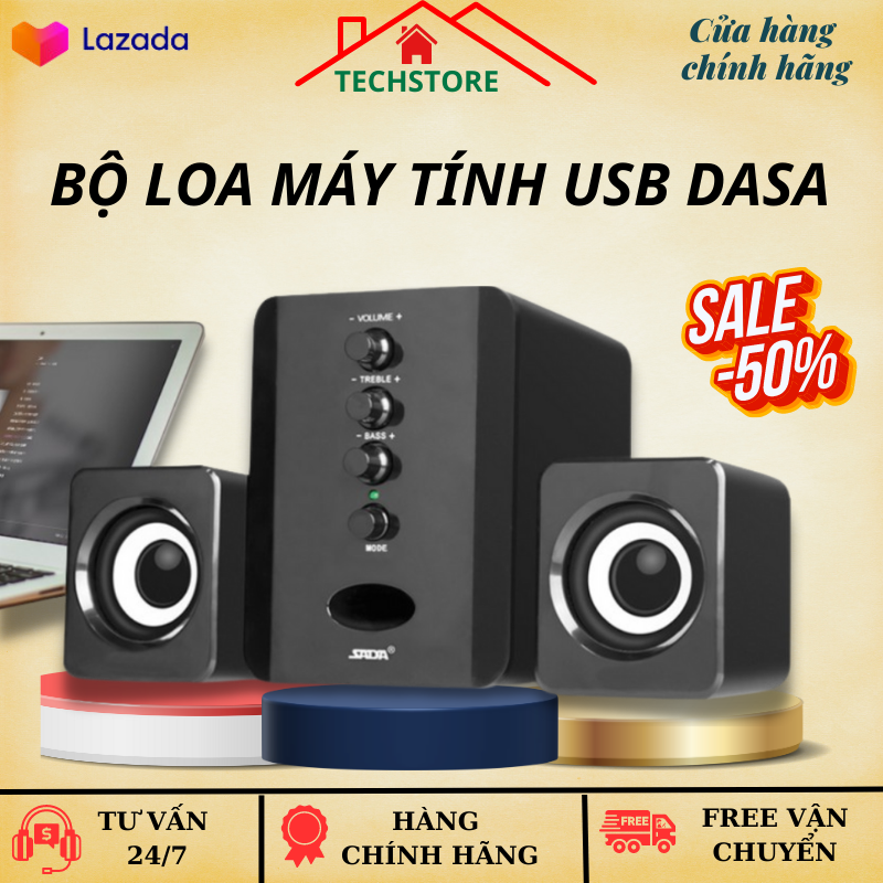 Loa Karaoke, Loa Máy Tính Mini, Loa Vi Tinh Cong Suất Lớn, Bộ Loa Máy Tính USA KAW SADA D202 Cao Cấp, Loa Máy Tính Mini, Chọn Ngay Bộ 3 Loa Máy Tính USB SADA D202 Bass Chuẩn, Âm Thanh Tuyệt Đỉnh, Thiết Kế Bắt Mắt Sang Trọng, Hàng Chính Hãn