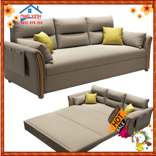 Sofa Giường Đa Năng Thông Minh 2 Chế Độ Sofa Và Giường   1,5m*1,9m Tặng 02 Gối
