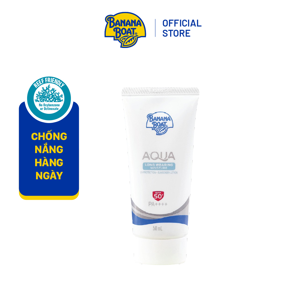 Kem chống nắng banana boat aqua longwearing cấp ẩm spf50+/pa++++ 50ml