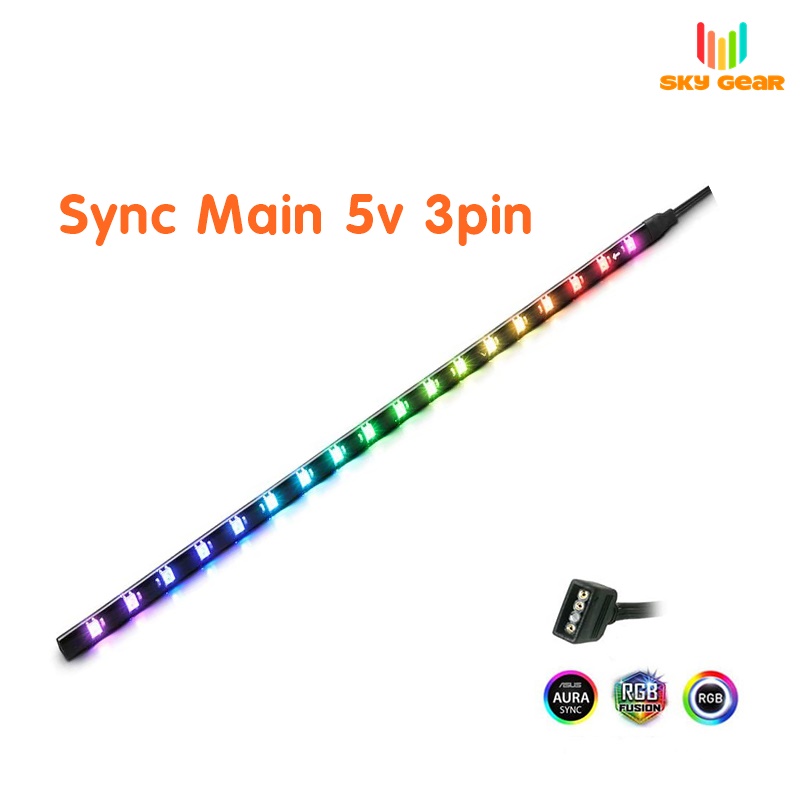 Dây LED 5v 3pin Sync Main  Aura Sync RGB Fusion MSI Mystic Light Asrock RGB