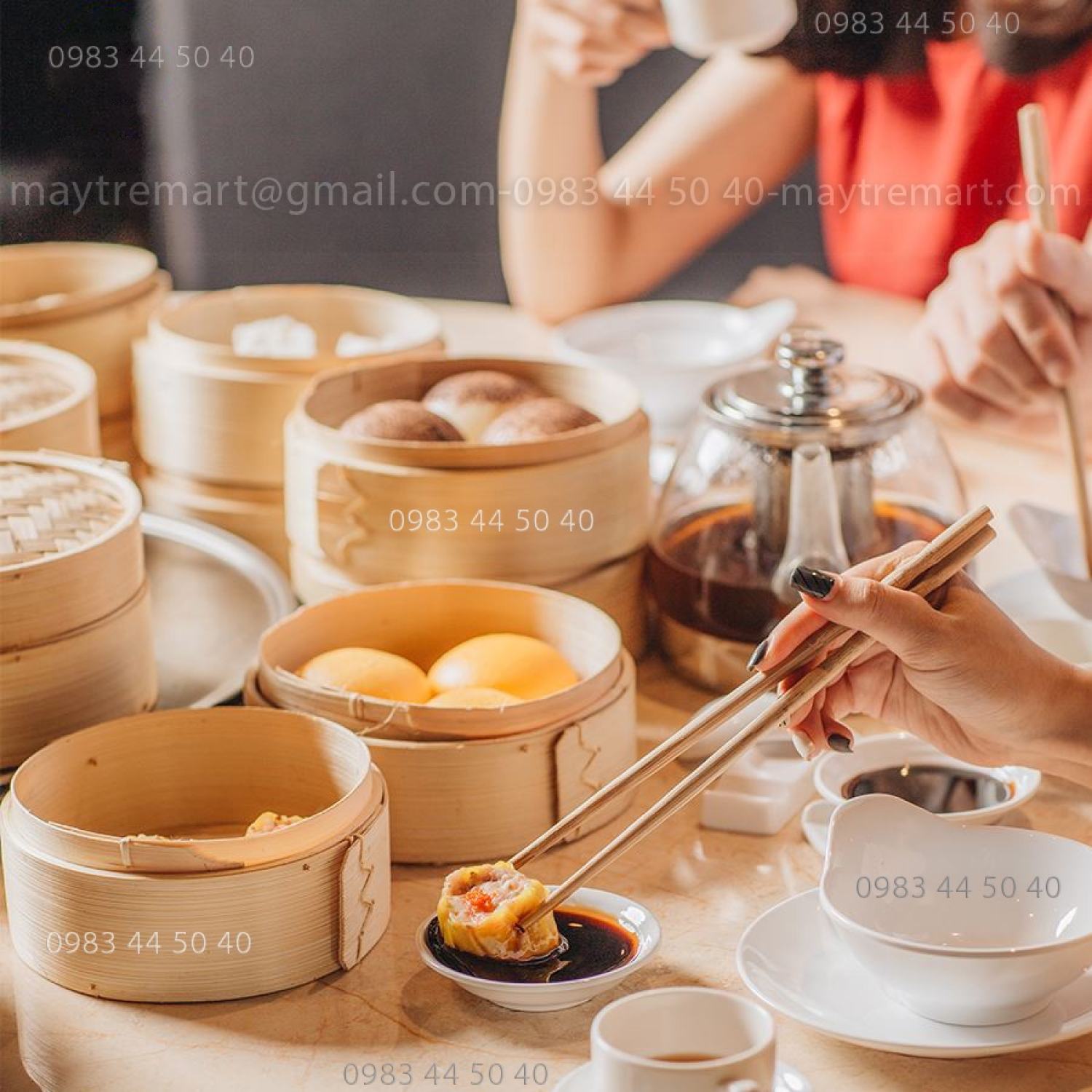 Lồng hấp tre l Xửng hấp tre - hấp bánh bao, há cảo, rau củ, đồ ăn.