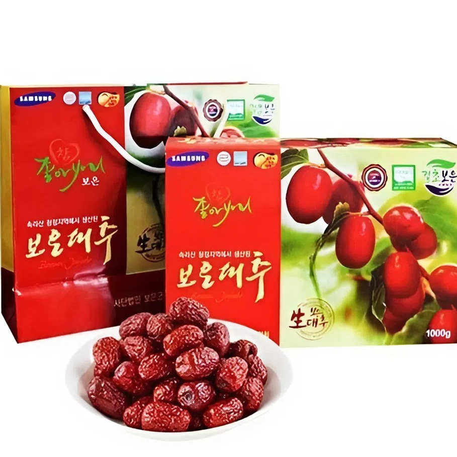 Táo Đỏ Sấy Khô Boeun Jujube – Trái Lớn, Đỏ Đẹp, Dẻo Ngọt Tự Nhiên