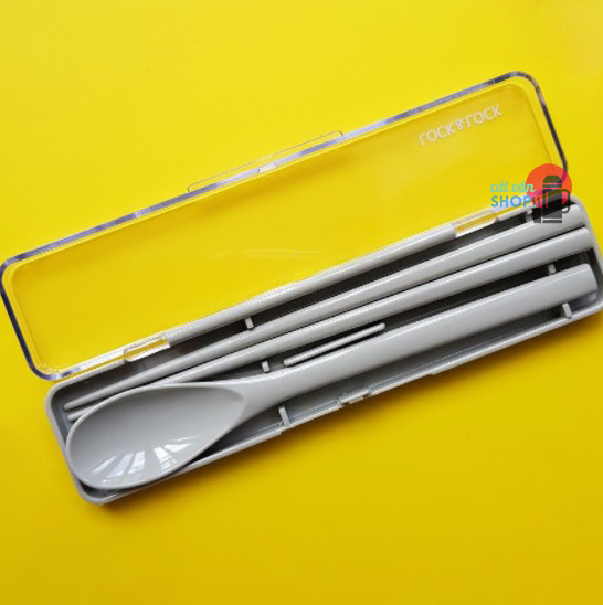 Bộ muỗng đũa nhựa Lock&Lock nhỏ gọn dễ dàng mang theo LLC115GRY