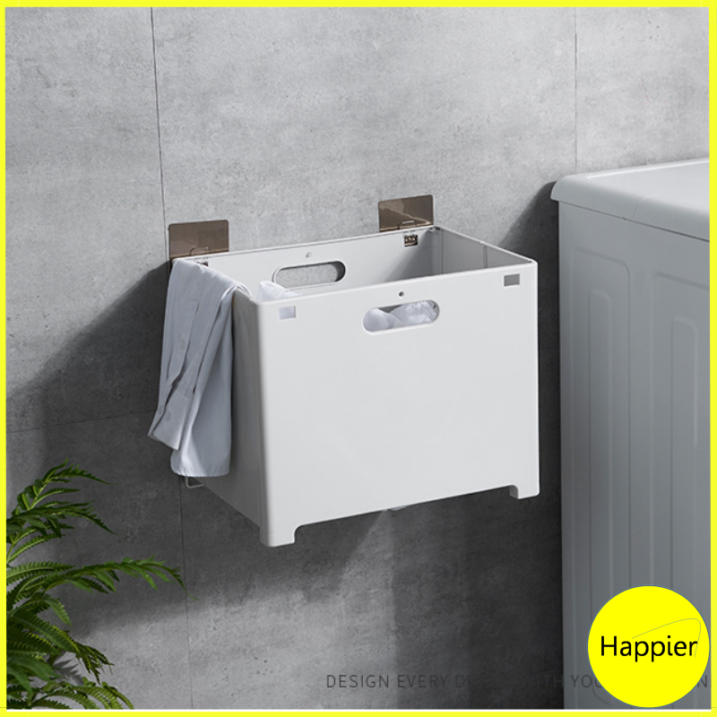 Giỏ đựng đồ quần áo giặt treo tường gấp gọn