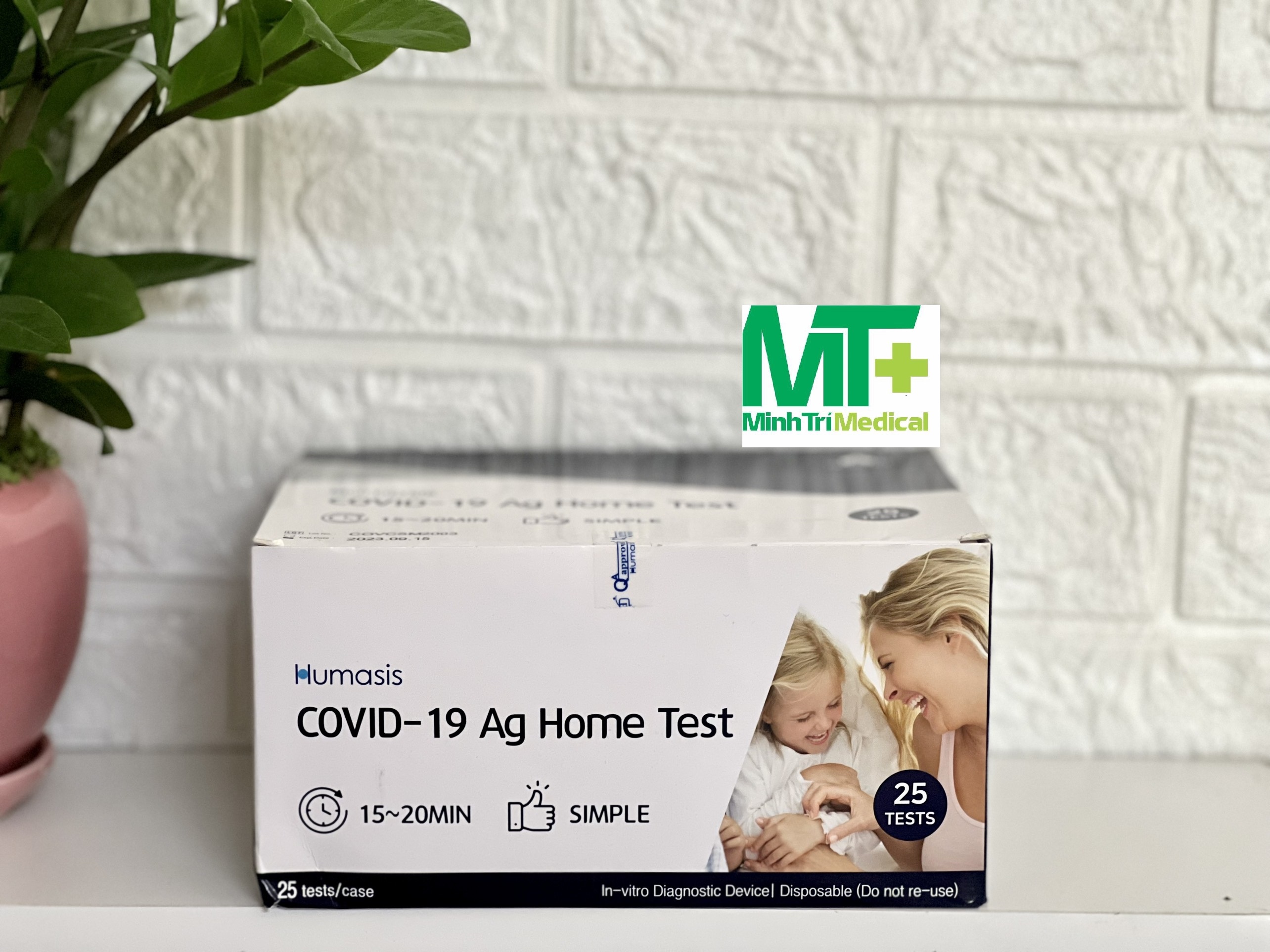 Humasis COVID-19 Ag Home Test Kit Hộp 25 bộ test