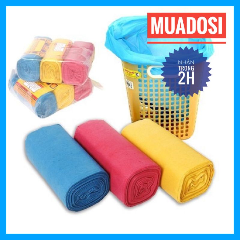 Gói 3 Cuộn [1Kg] Túi Đựng Rác Tự Hủy Bao Đựng Rác Size Tiểu Trung Đại Đa Năng Tiện Lợi