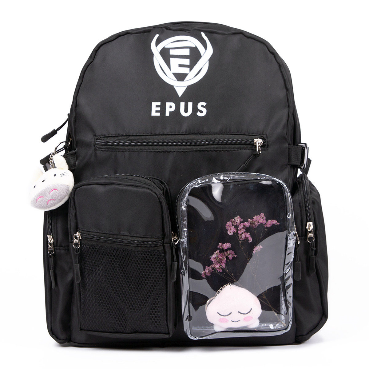 Balo thời trang unisex (EV01), balo túi trong suốt, ba lô đi học cho nam nữ