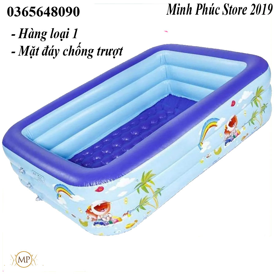 BỂ BƠI PHAO 3 TẦNG 1M8 CAO CẤP HÌNH CHỮ NHẬT CHO BÉ VÀ GIA ĐÌNH XUA TAN CÁI NẮNG NGÀY HÈ , THOẢI MÁI NGHỊCH NƯỚC KHÔNG LO ĐUỐI NƯỚC NHƯ Ở HỒ BƠI, shop có bán riêng bơm điện