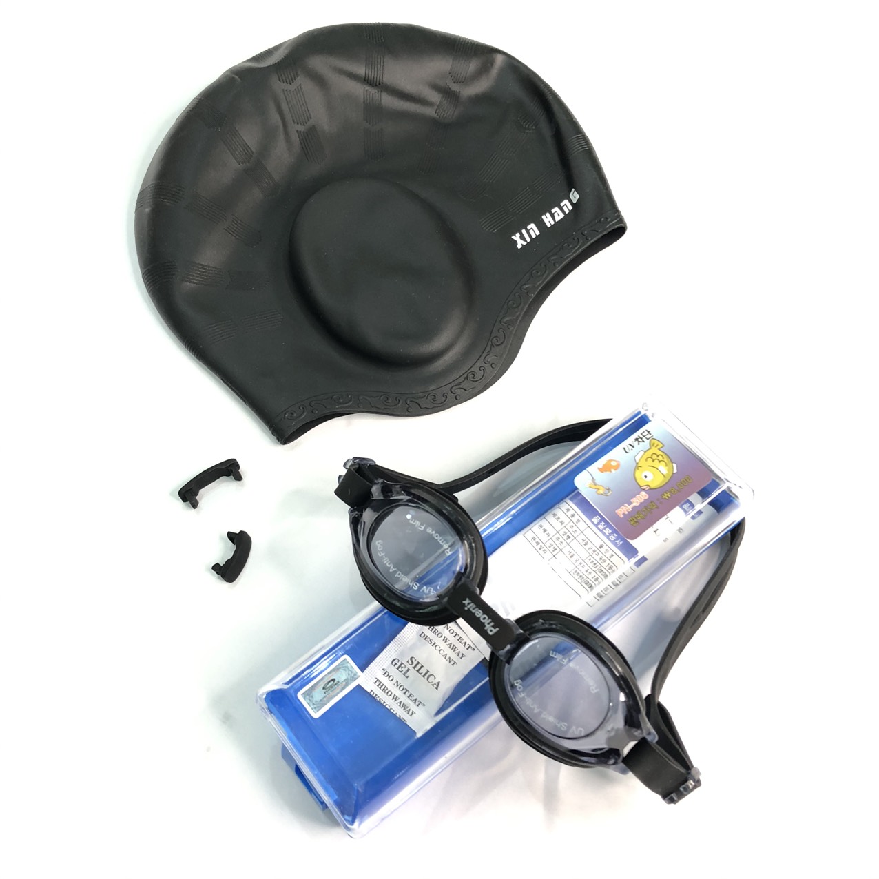Combo kính bơi 506 phoenix và mũ bơi hàng đẹp ôm sát