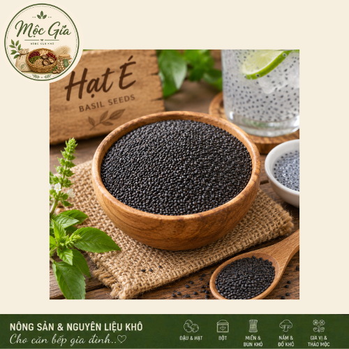 Hạt é nở nhanh giòn ngon chuyên dùng pha nước mát nấu chè giải nhiệt pha trà trái cây