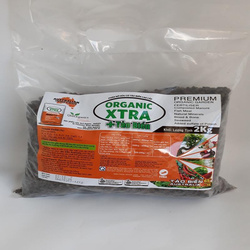 Phân nở hữu cơ cao cấp tảo biển Organic Xtra 5k cung cấp chất dinh dưỡng, tăng sức đề kháng, giữ ẩm tốt