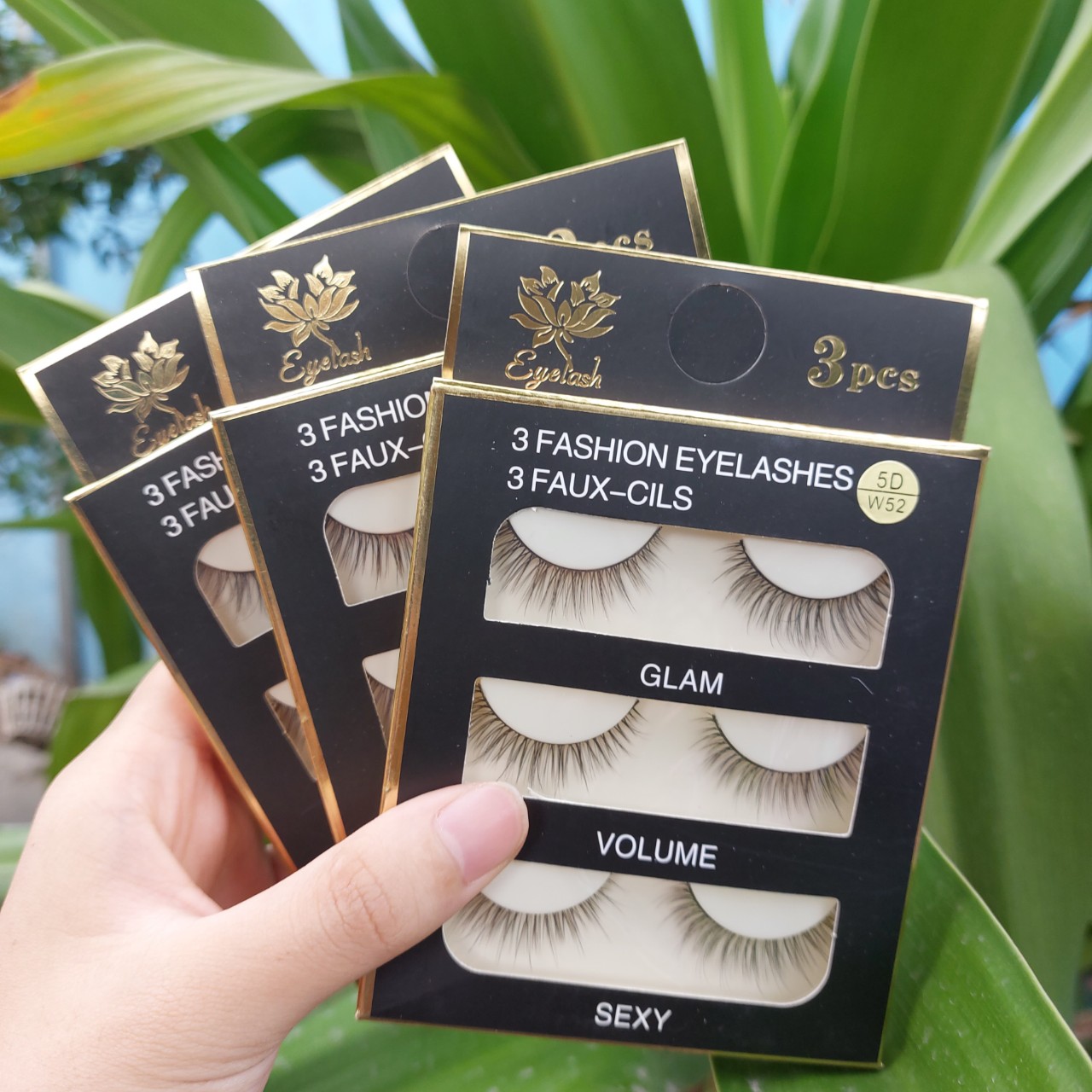 Hộp 3 cặp lông mi chồn 3d siêu tự nhiên