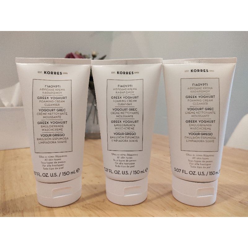 Sữa rửa mặt tạo bọt korres greek yoghurt foaming cream cleanser 150ml