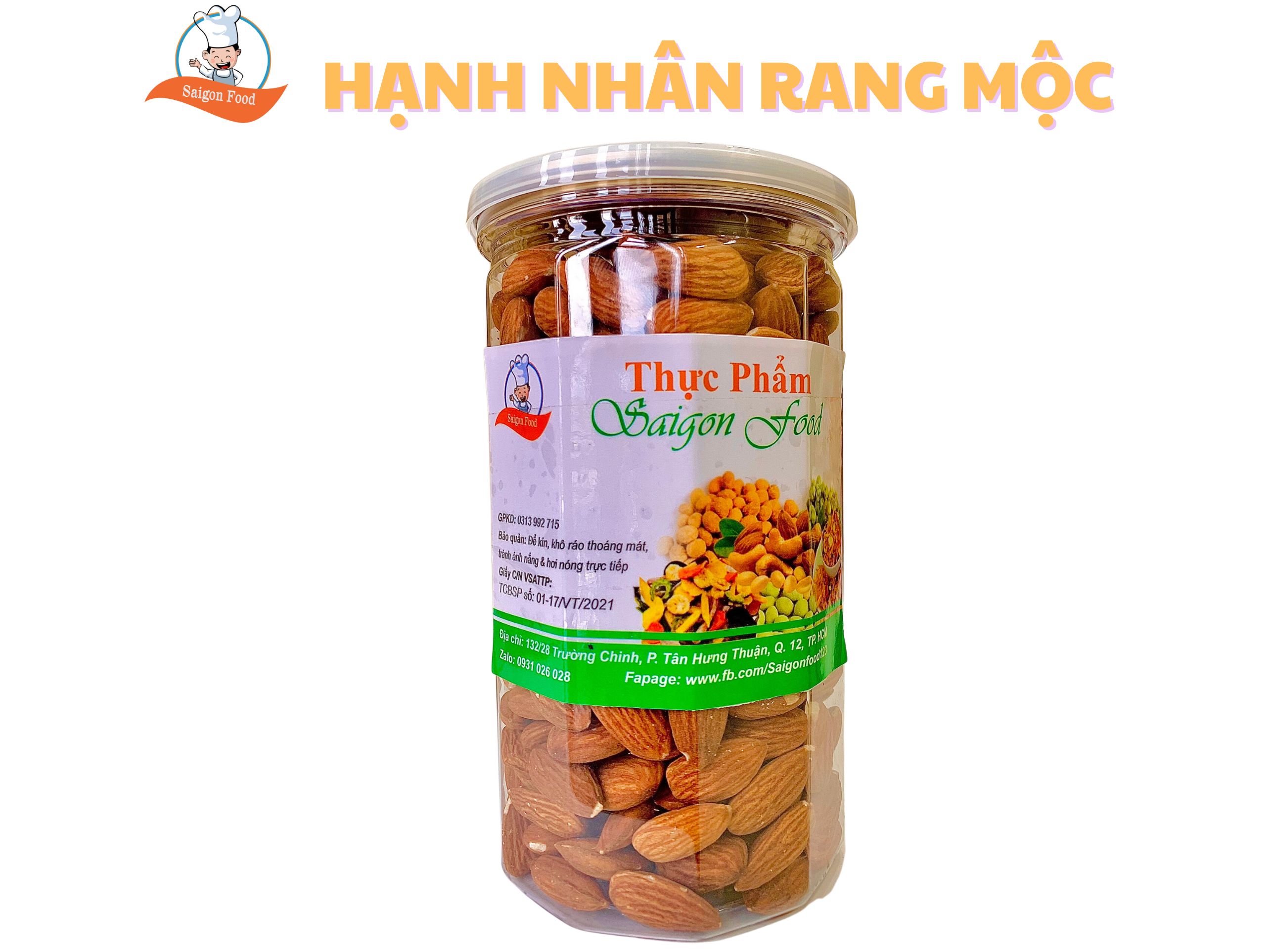 500g hạnh nhân rang bơ loại ngon - saigon food