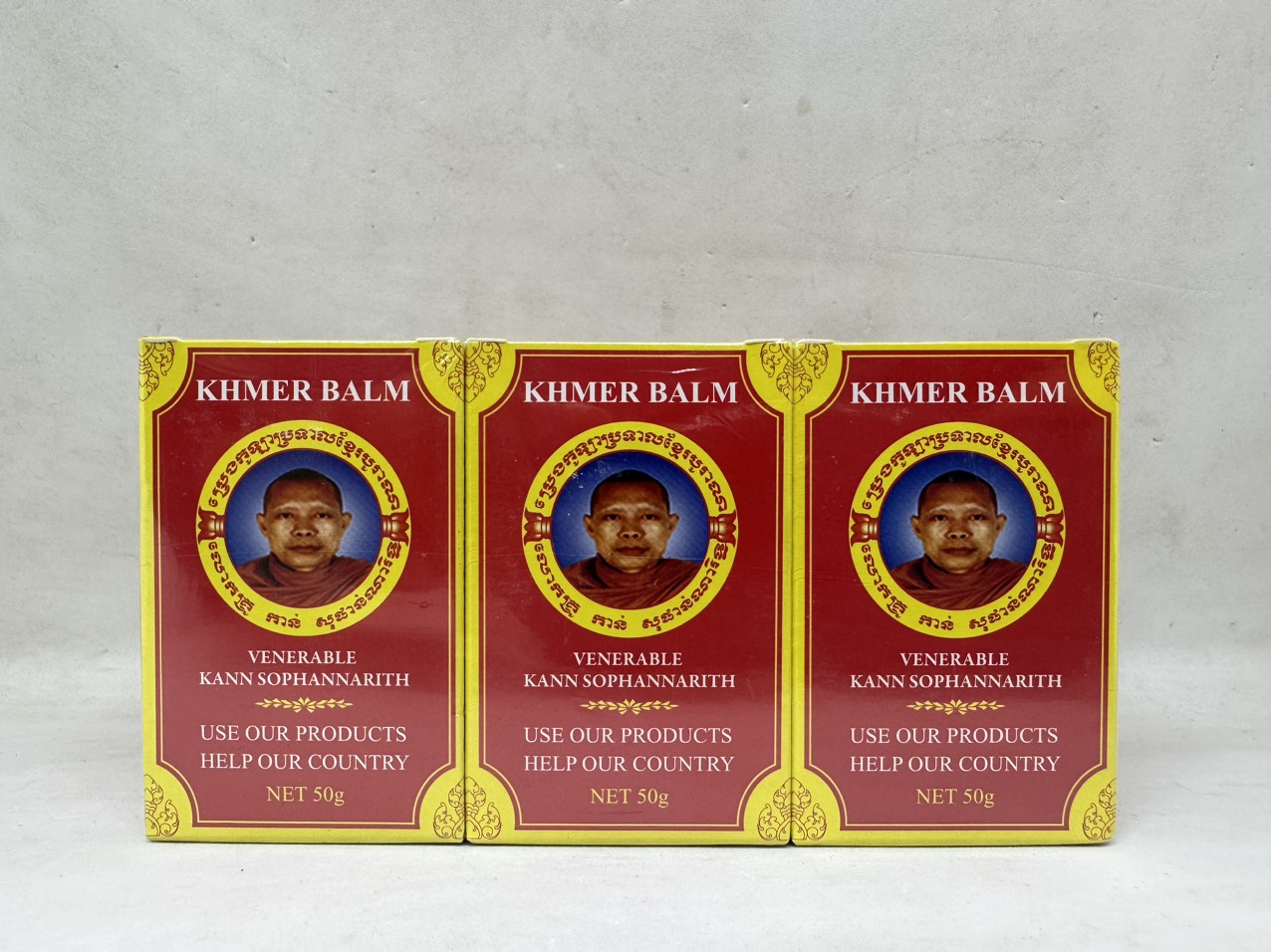 6 hủ dầu cù là khmer balm ông sư hàng nội địa chính hãng cambodia 50g