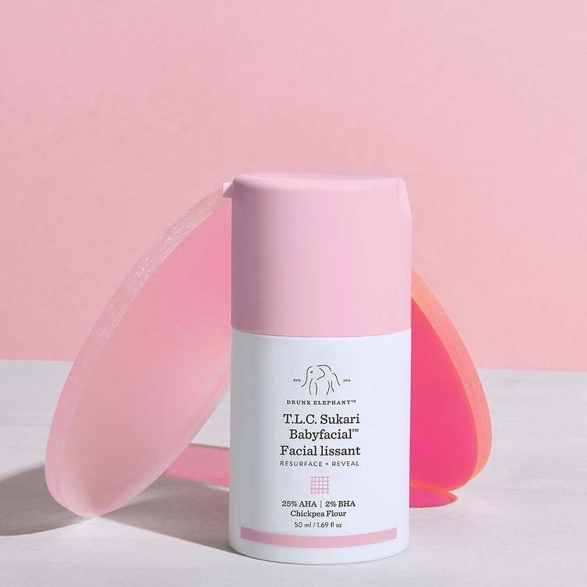 Mặt nạ tái tạo, tẩy da chết drunk elephant t.l.c. sukari babyfacial™ - aha/bha