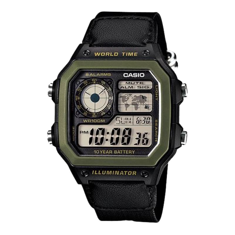 Đồng hồ casio ae-1200whb-1b - nam - 42mm - quartz / pin - 10atm