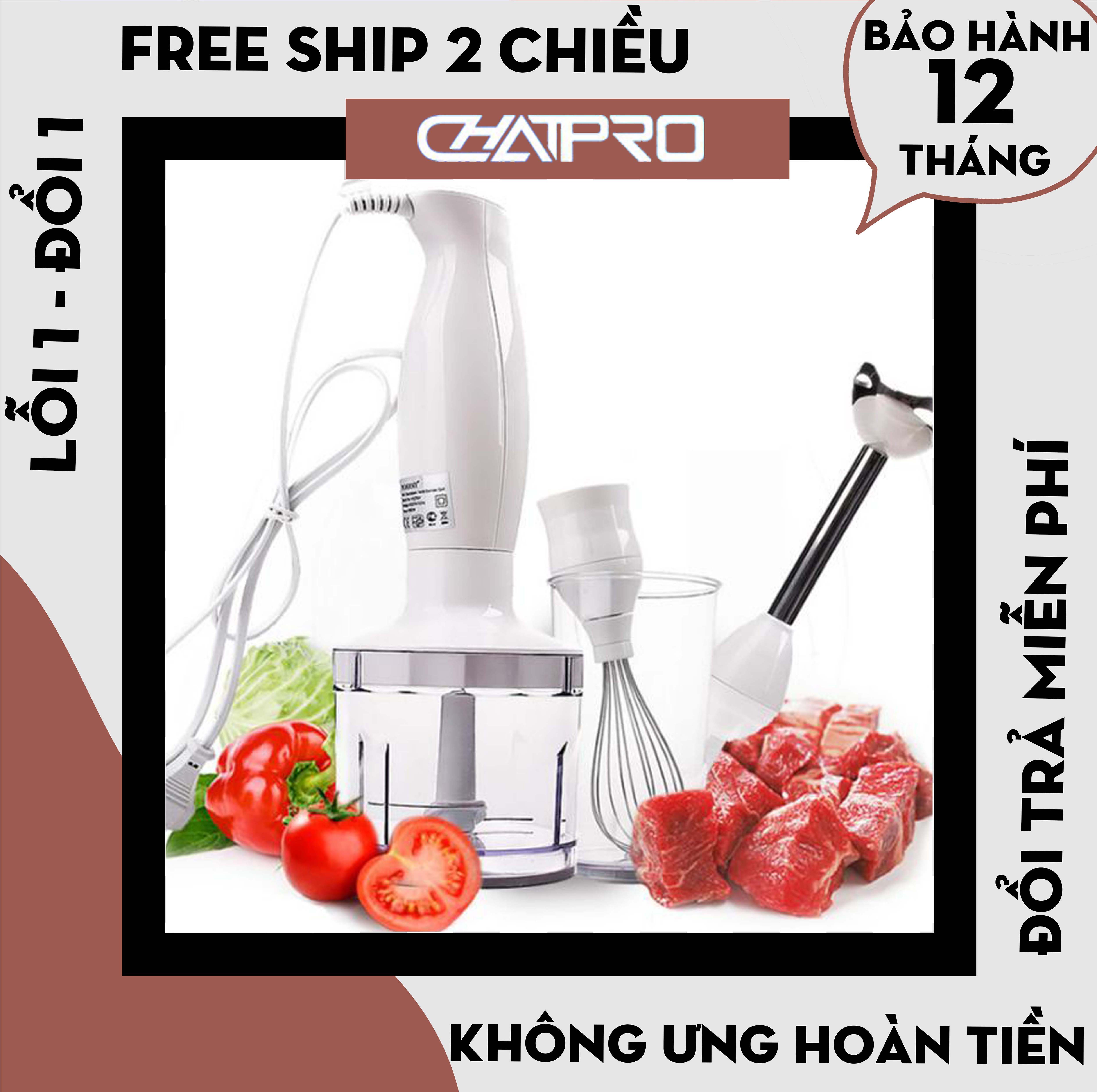 Máy xay cầm tay đa năng Sokany HB230A máy xay 4 trong 1 kèm đánh trứng đa năng