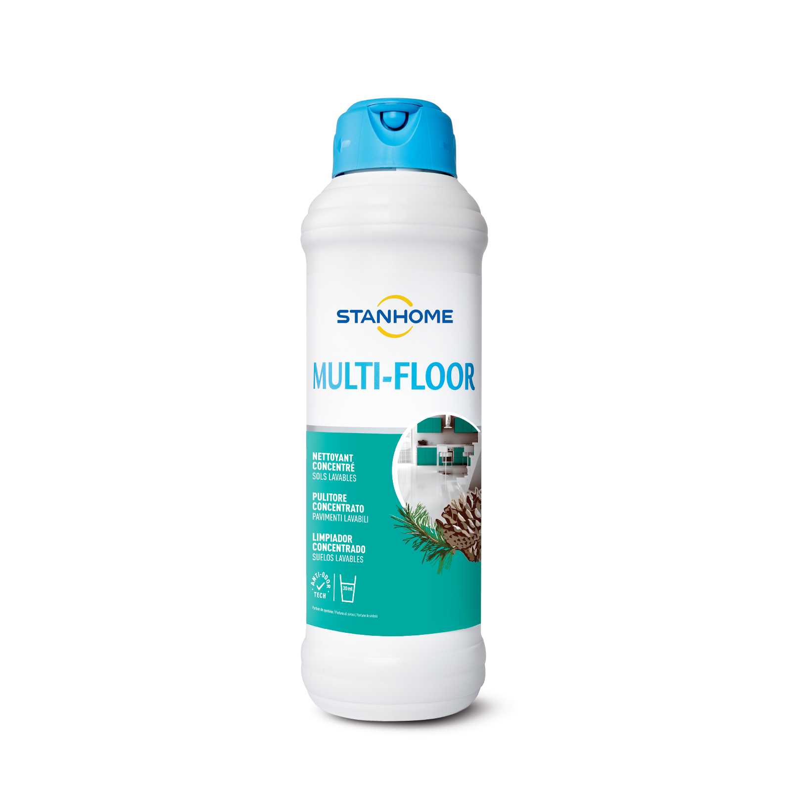 Nước lau sàn đậm đặc hương tuyết tùng Stanhome Multi Floor Pine1000ml