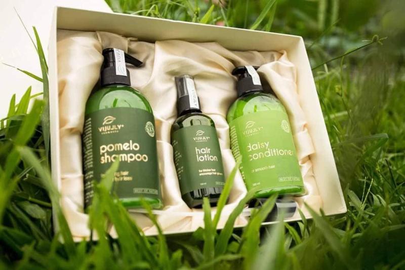 Combo dầu gội đầu bưởi - vijully 3in1 bộ dầu gội và kem xả bưởi và tinh dầu bưởi cao cấp - dầu gội bưởi vijully - bộ dầu gội vijuly - vijully.
