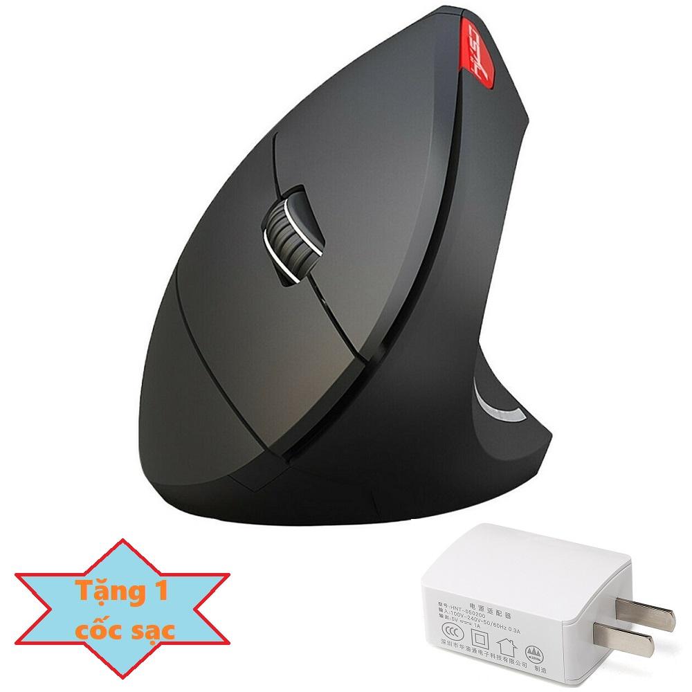 Chuột không dây HXSJ T29 - Chuột không dây chống mỏi tay HXSJ siêu ngầu T29 Pin Sạc dùng cực lâu + Tặng kèm Cốc sạc điện thoại chất lượng cao