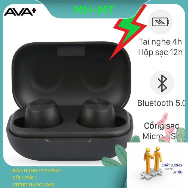 Tai nghe bluetooth true wireless ava+ ds201a-wb