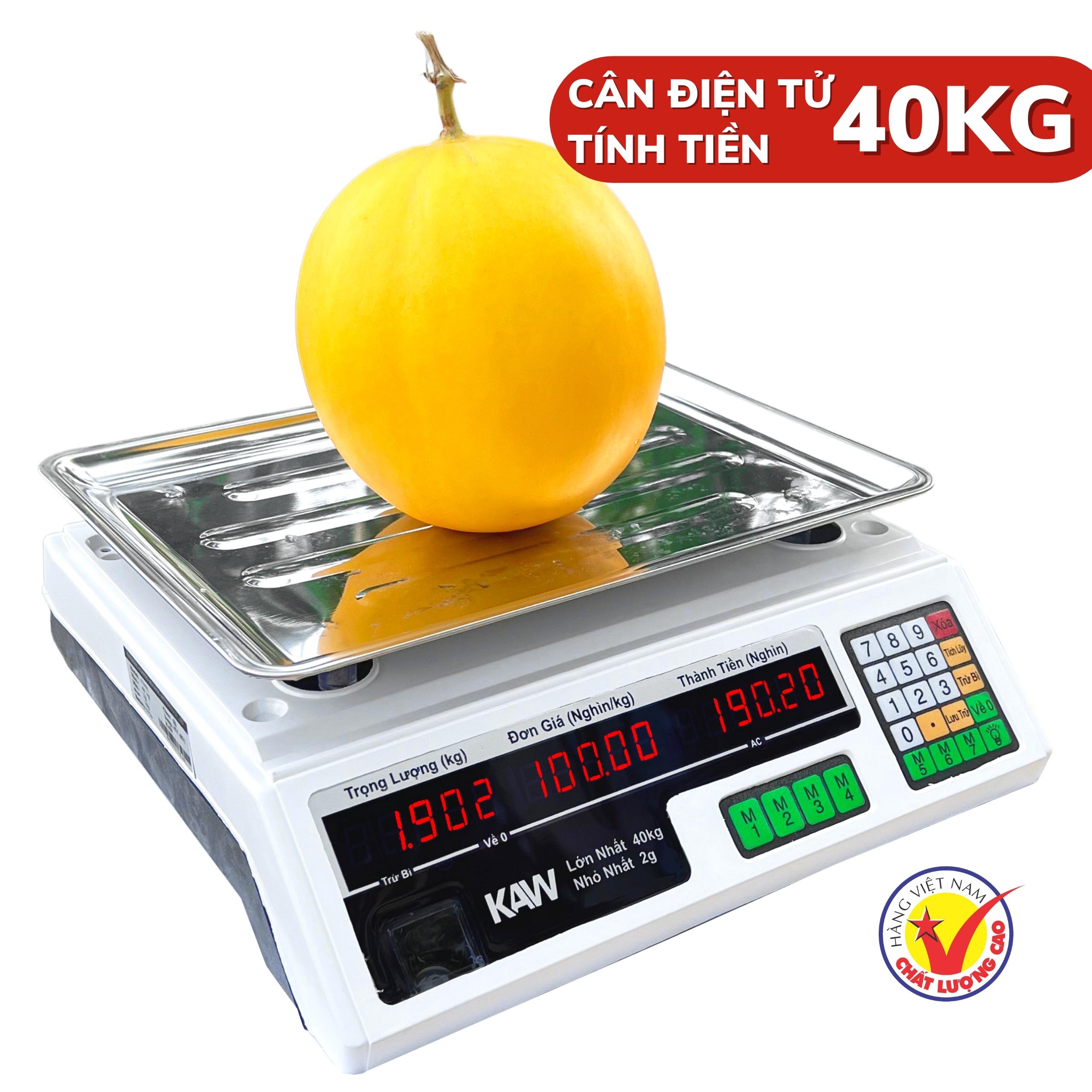 Cân điện tử - mua cân ,máy tính tiền - Cân Điện Tử Tính Tiền 40kg KAW cân chính xác, tính tiền chuẩn chỉnh nhanh mà tiện lợi , được thiết kế tối ưu cho việc tính tiền tại cửa hàng , siêu thị mini , các quầy bán hoa quả