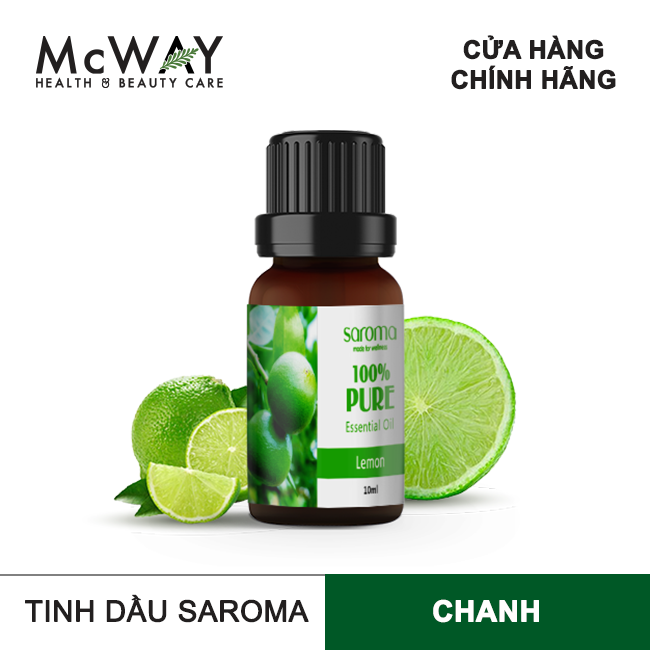 Saroma - tinh dầu thiên nhiên 100% - chanh - 10ml/30ml/50ml/100ml