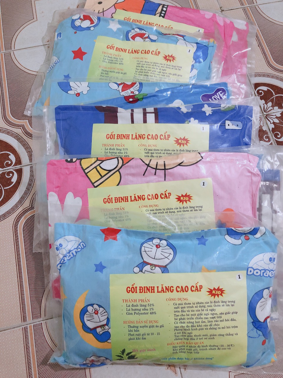 Gối Đinh lăng cao cấp cho trẻ sơ sinh và trẻ nhỏ