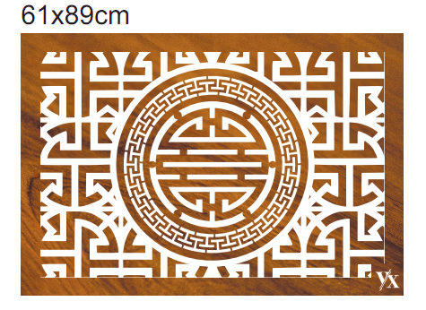 Tấm dán chắn ám khói chữ Thọ kích thước 61x89cm