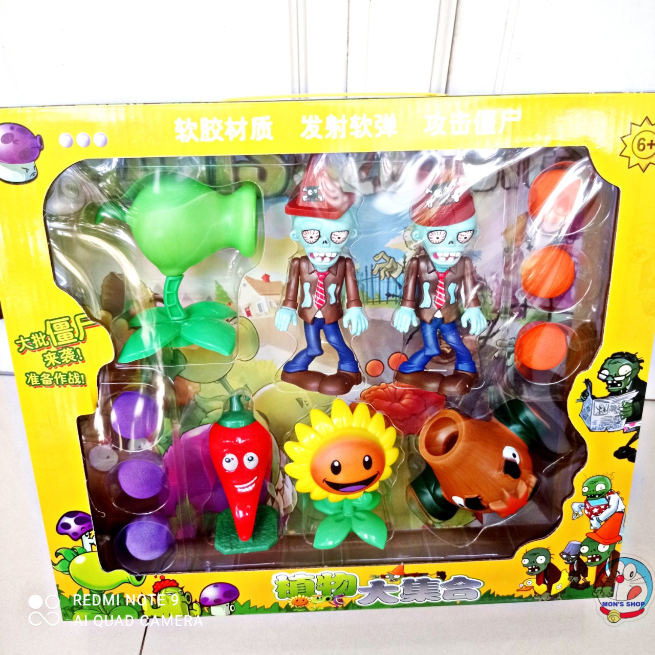 Đồ chơi Zombie hoa quả nổi giận game zombie and plants