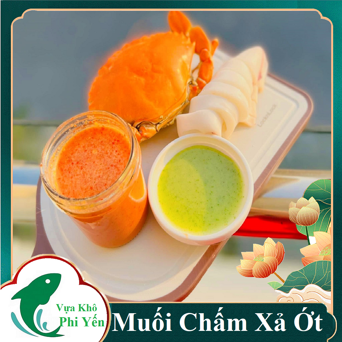 Sốt chấm thịt nướng nước chấm hải sản muối ớt xanh, sốt chấm bbq-ăn chay được -vựa khô phi yến
