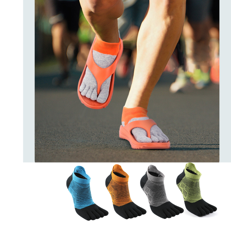 Combo dép xỏ ngón tất xỏ ngón thể thao chạy bộ marathon duy trì