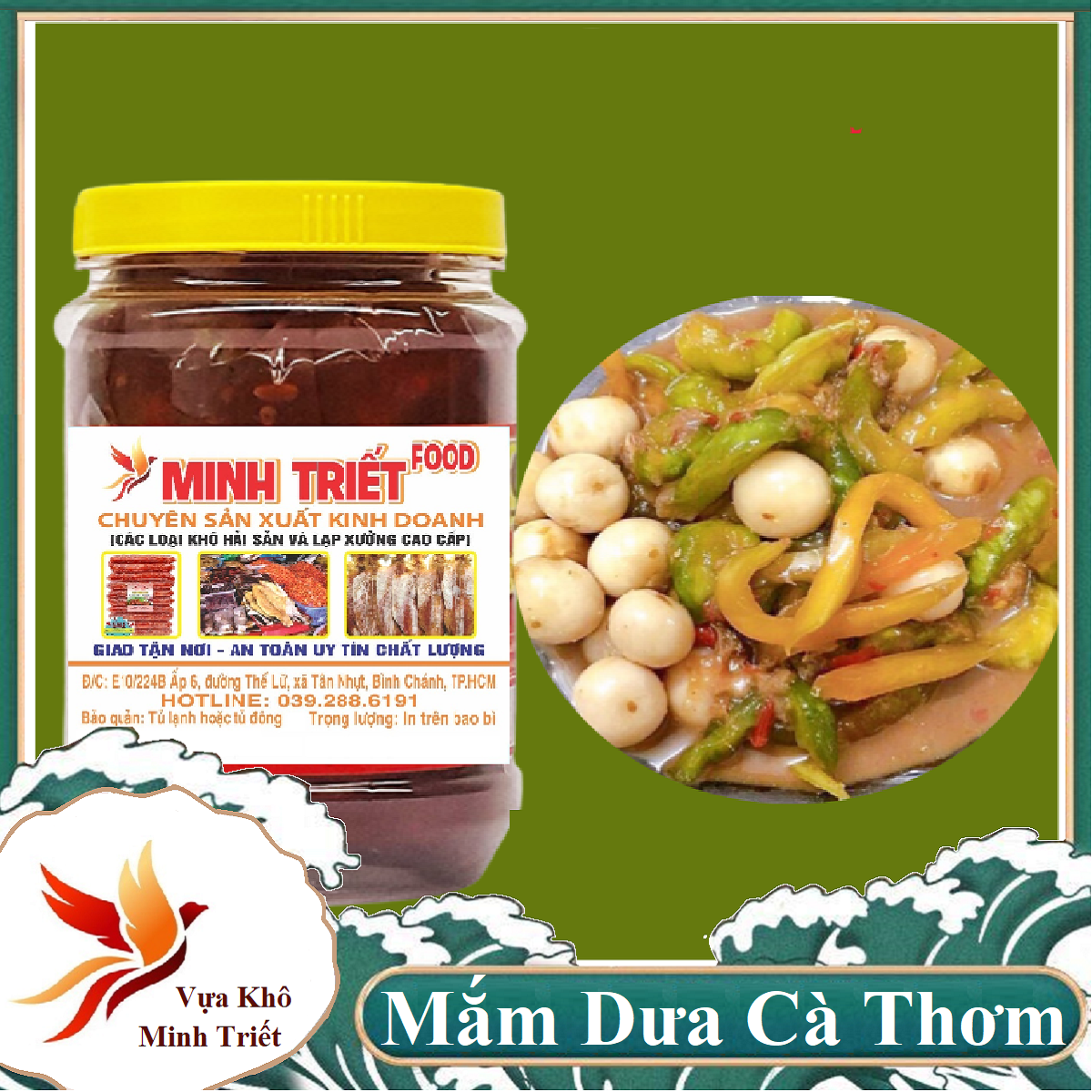 Mắm dưa cà giòn ngon chuẩn vị miền trung- dùng ngay