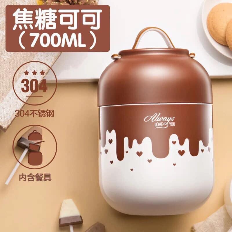 Bình ủ cháo Relea dung tích 700ml - 6 lớp cách nhiệt tiện dụng