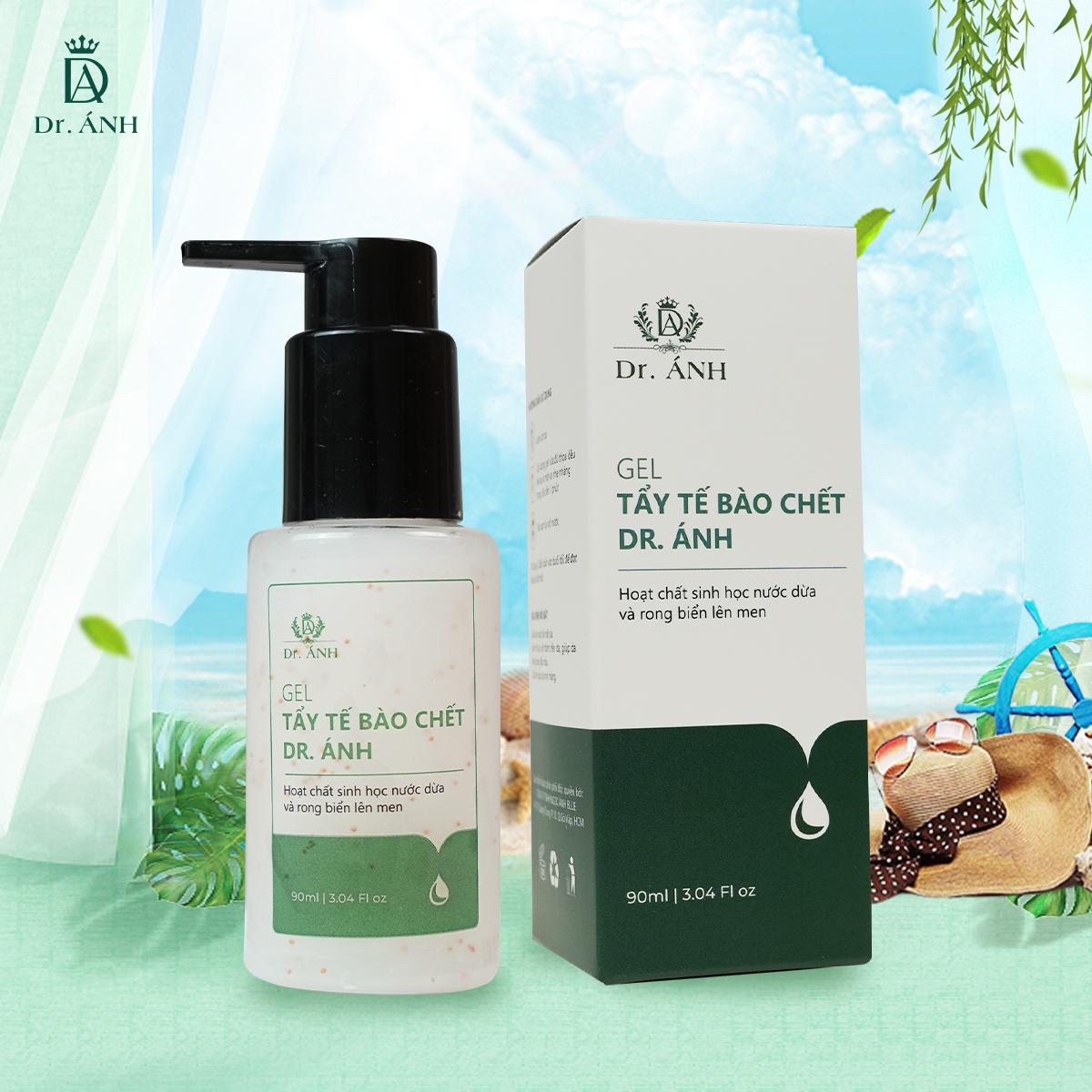 Gel tẩy tế bào chết da mặt sinh học DR.Ánh, Gel tẩy da chết làm sáng da mờ thâm - 90ml