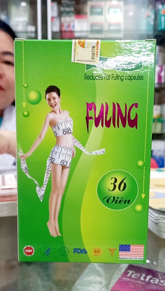 Giảm cân phục Linh Con Công Chính Hãng Nhâp HK - Giúp giảm cân an toàn , hiệu quả , giảm vòng eo , điều chỉnh chuyển hóa mỡ thừa - hộp 36 viên