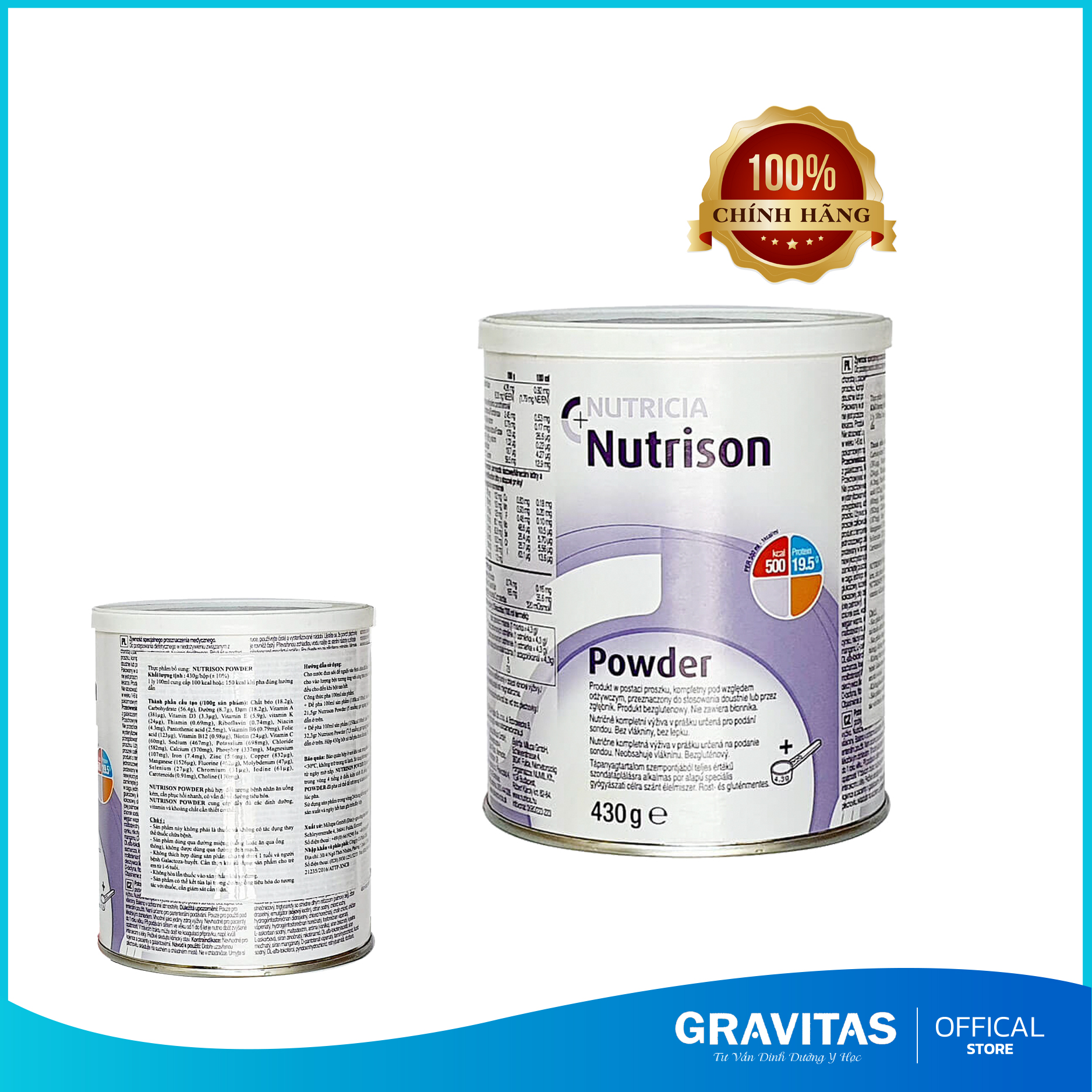 Sữa Nutrison Powder Dinh Dưỡng Cao Cấp Cho Người Sau Ốm