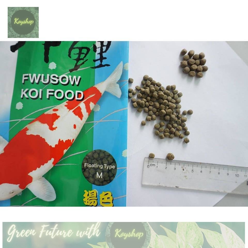 Thức ăn cao cấp giúp cá Koi lên màu đẹp Fwusow Koi Food 1 kg