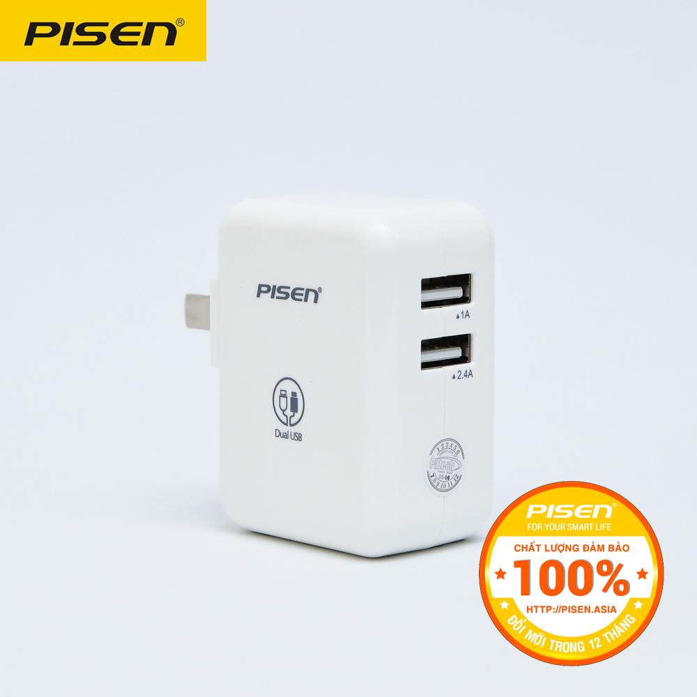 Sạc pisen dual usb ipad charger
