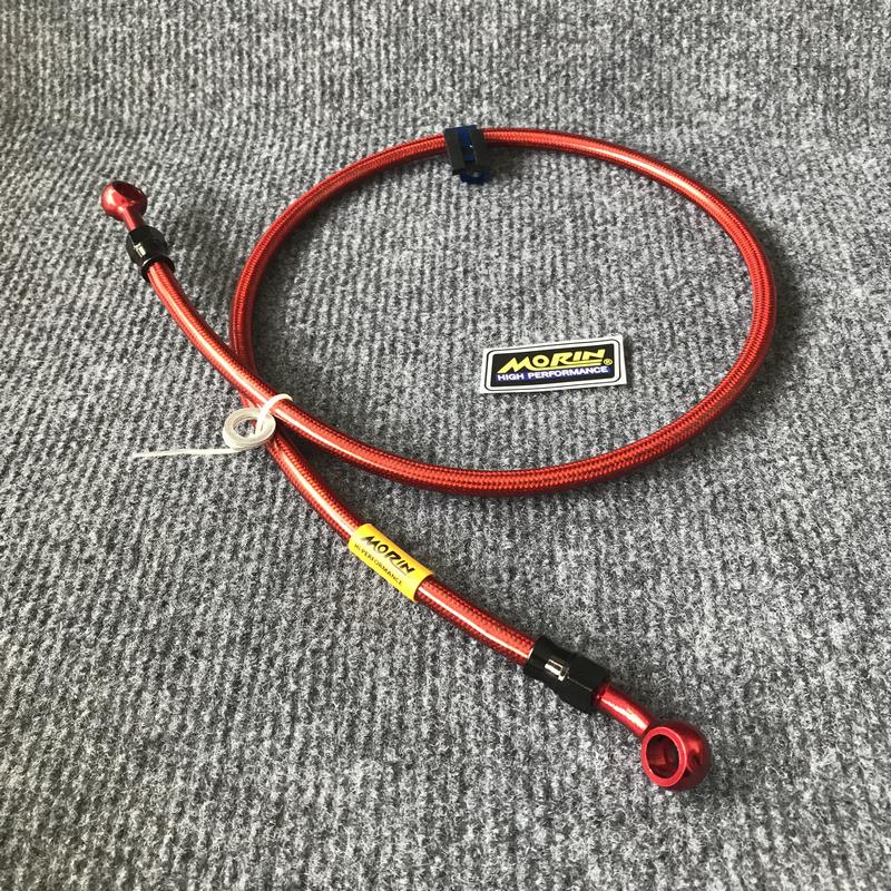 Dây dầu thắng dĩa trước xe máy cao cấp dài 90cm, gắn thắng dĩa trước các dòng xe YAHAMA HONDA thông dụng(màu đỏ)