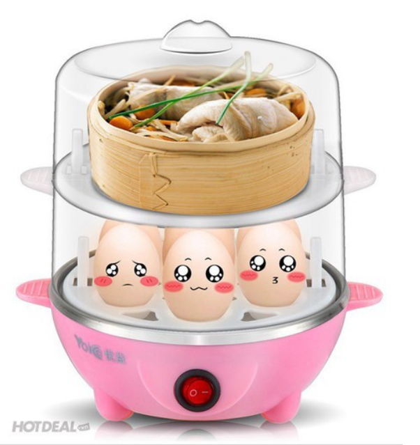 NỒI HẤP TRỨNG 2 TẦNG CHUẨN HÀNG XUẤT NHẬT - NỒI LUỘC TRỨNG ĐA NĂNG DÙNG HẤP THỨC ĂN TIỆN LỢI