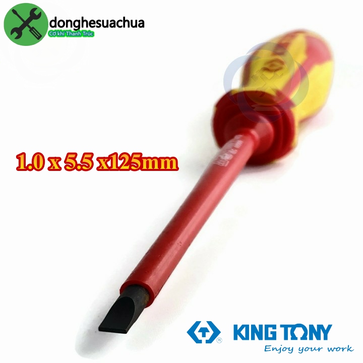 Vít dẹp cách điện kingtony 14725505 1.0 x 5.5 x 125mm