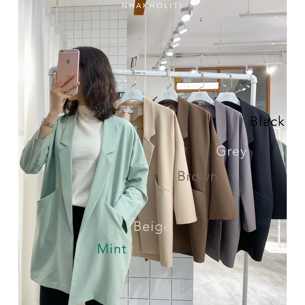Áo khoác blazer nữ oversized tk - aktk002