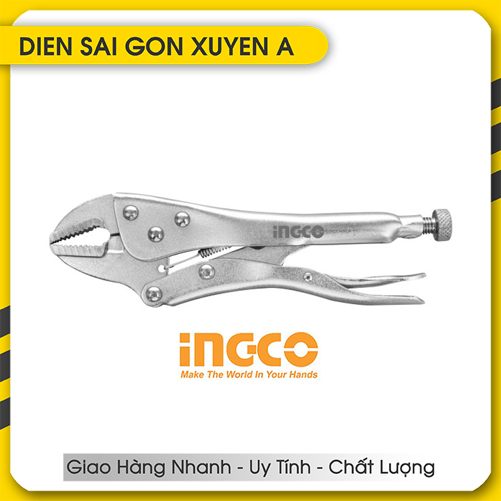 Kìm, kềm bấm khóa chết 180mm -7 inch ingco hcjlw0207 - điện sài gòn xuyên á