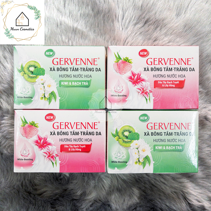 Xà bông cục trắng da gervenne 90g