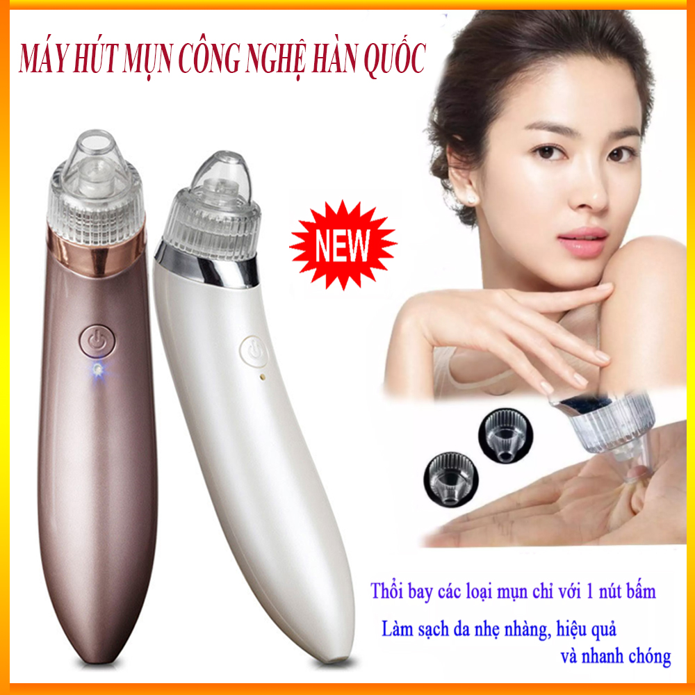 Máy hút mụn cao cấp, Máy hút mụn, giá máy hút mụn, Máy hút mụn siêu mạnh, Hút sạch bã nhờn bụi bẩn, Mụn đầu đen và mụn trứng cá-Đem lại cho các bạn làn da sạch mịn, Khỏe mạnh, Sử dụng pin sạc an toàn. Bảo Hành 3 tháng