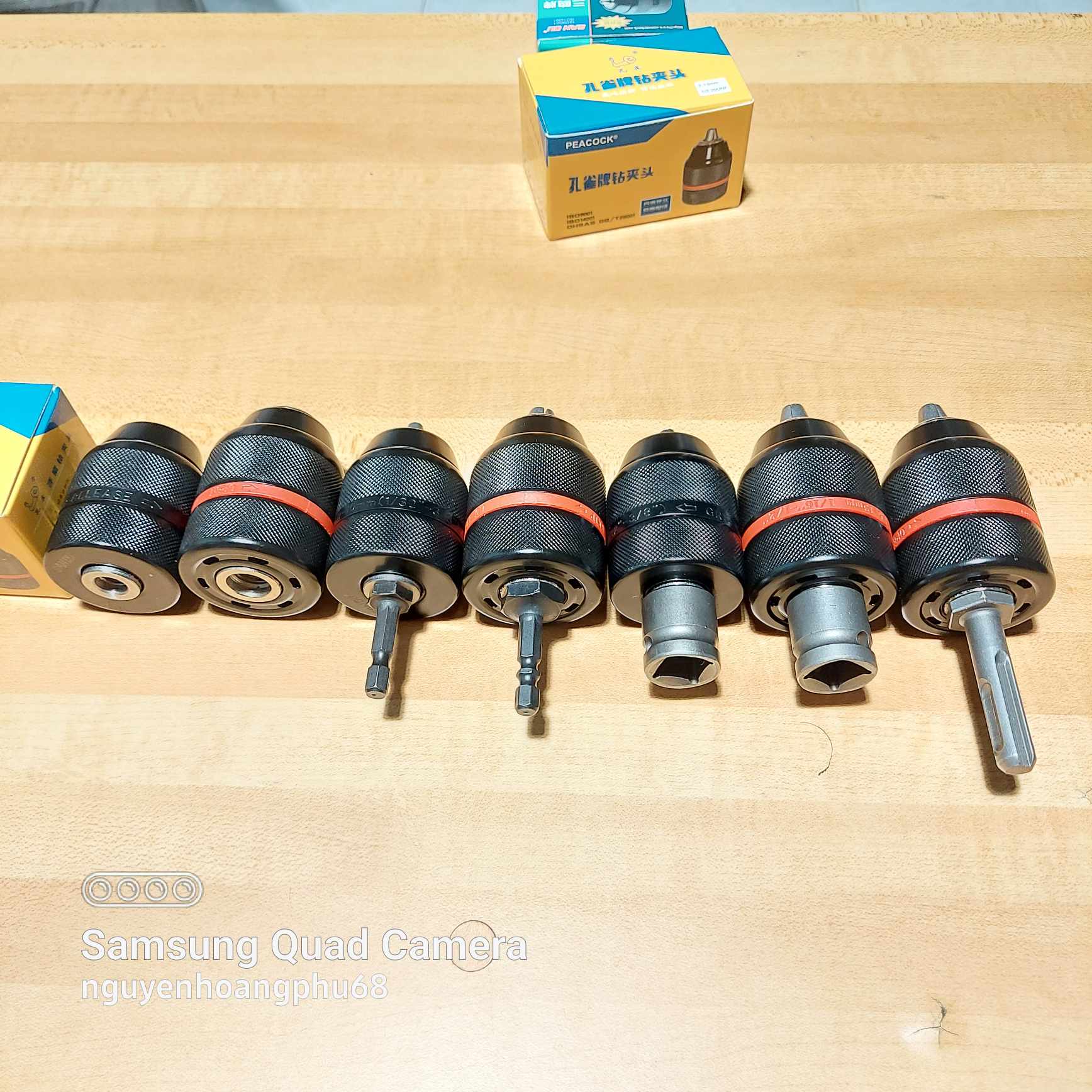 Đầu kẹp mũi khoan tự động auto lock 10MM và 13MM có nhiều lựa chọn